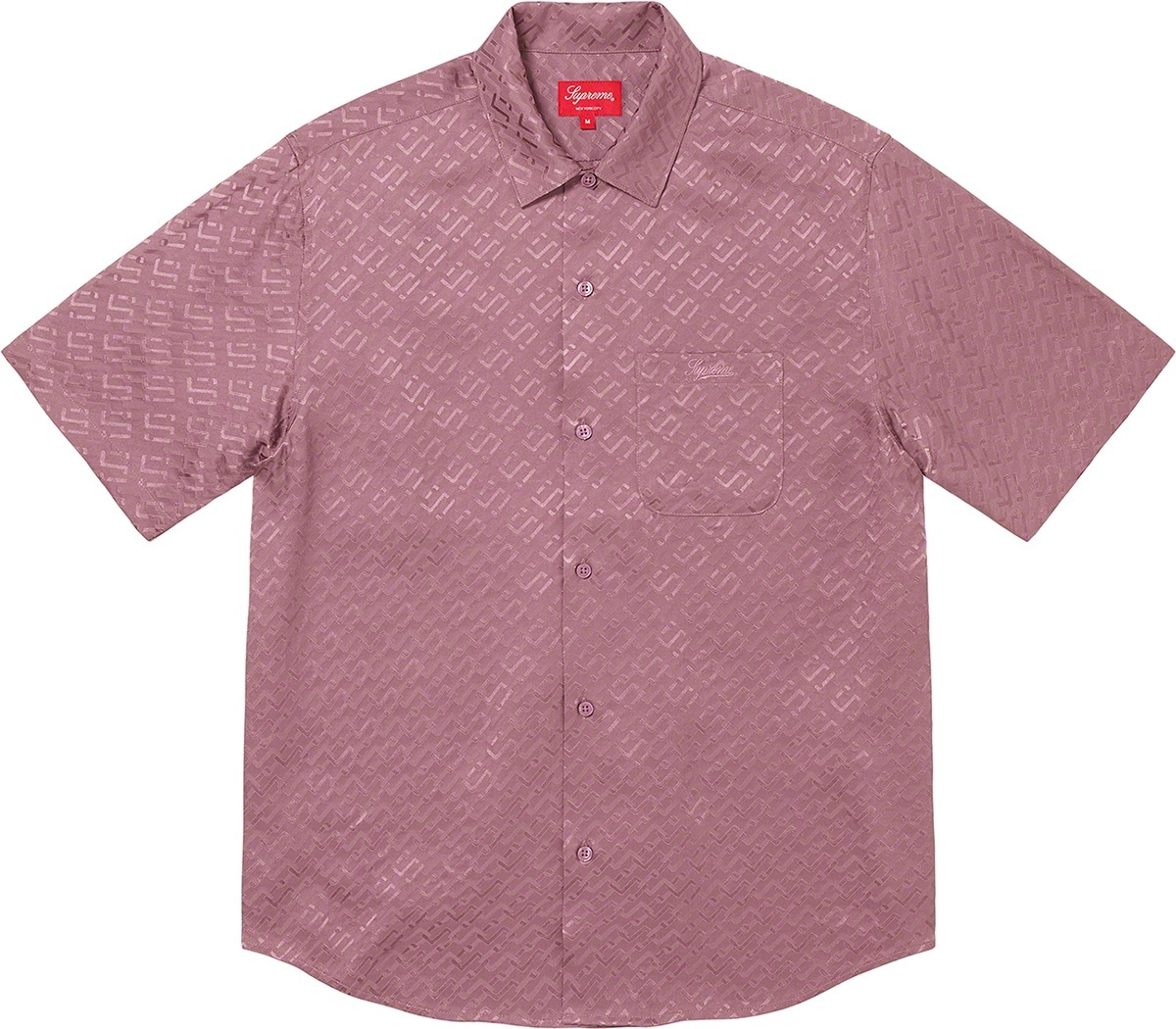 Tonal Monogram Silk S/S Shirt view 2